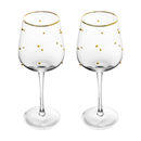 2 Taças para Vinho Balls Fio de Ouro - Ballet