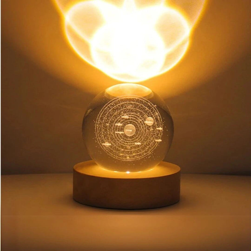 Luminária Galáxia de Cristal - AstroLuz