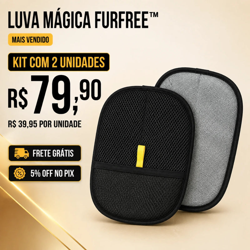 Luva Removedora de Pelos FurFree™