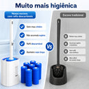 Escova Sanitária com 24 Refis Descartáveis e Suporte