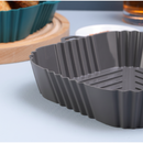 1/2/3 Forma De Silicone Air fryer Antiaderente Cesto Silicone Fritadeira Elétrica Quadrado