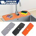 Tapete Protetor de Torneira e Escorredor de Silicone Premium