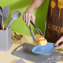 Kit 19 Peças Jogo de Utensílios Para Cozinha em Silicone Com Cabo de Madeira Completo