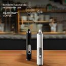 Batedor Misturador Mixer Elétrico Portátil Para Bebidas Leite Café Clara de Ovo 2 em 1